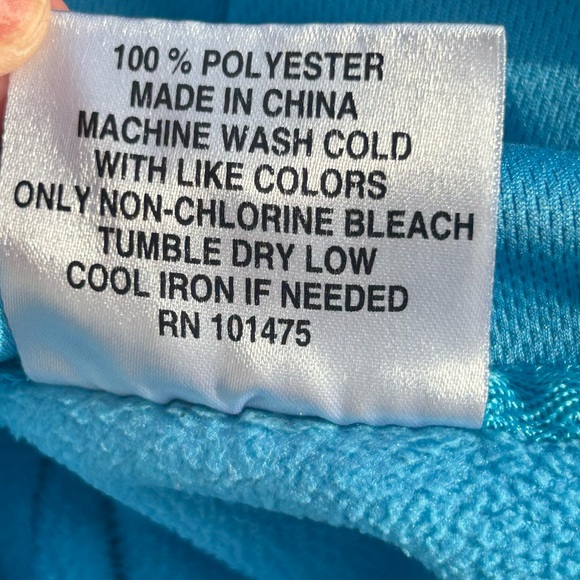 Burn Boot Camp Aqua Blue Hoodie Kangaroo Pocket Fire Hair Logo Front | Sz Small - Picture 12 of 13